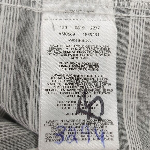 Columbia Shirt Mens Large Gray Striped Twisted Creek II Short Sleeve Outdoor - Picture 9 of 11